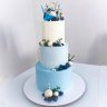 Цветной свадебный торт №136107