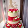 Цветной свадебный торт №136110
