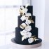 Цветной свадебный торт №136112