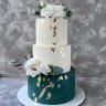 Цветной свадебный торт №136114