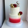 Цветной свадебный торт №136122
