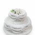 Свадебный торт Белые кружева №91808