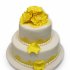 Свадебный торт Желтые розы №91834