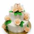 Свадебный торт Лебеди в розах №91837