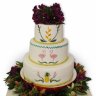 Свадебный торт Птички в розах №92038