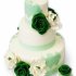 Свадебный торт Розы и аппликация №92199