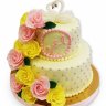 Свадебный торт Розы и аппликация №92199