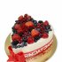 Свадебный торт Сердце с ягодами №92264