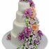 Свадебный торт Водопад цветов №92275