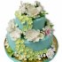 Свадебный торт Море цветов №92293