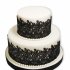 Свадебный торт Черные кружева №92332