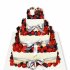 Свадебный торт Ягодный №92416