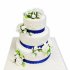 Свадебный торт Белые розы №92462