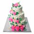 Свадебный торт водопад роз №92598