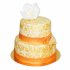Свадебный торт Золотой  №92604