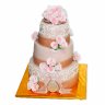 Свадебный торт Золотой  №92604