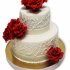 Свадебный Торт Красные Розы №92908