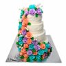 Свадебный Торт Водопад Из Роз И Лилий №92923