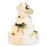 Свадебный торт С живыми цветами №93821