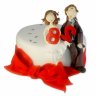 Свадебный торт Бархатная годовщина  №94079