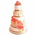 Свадебный Торт Водопад Цветов №94381