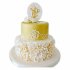 Свадебный Торт С Аппликацией  №94395