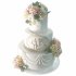 Свадебный торт Цветы №95754