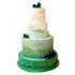 Свадебный торт Изумрудный №95846