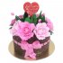 Торт корзина цветов для тещи №96448