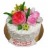 Торт на годовщину с цветами №96575