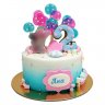 Торт для девочки с цветами №96600