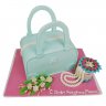 Торт сумочка с цветами №96721