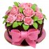 Торт корзина цветов №97002