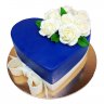 Торт сердце с цветами №97303