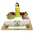 Торт с куклой, короной и фото №97164