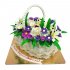 Торт корзина цветов №97360