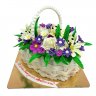 Торт корзина цветов №97167