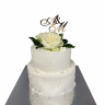 Торт на свадьбу с цветами №96869