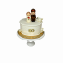 Торт на золотую свадьбу №97915
