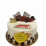 Классический торт гонщику Формулы 1 №108209