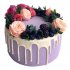 Торт цветы с ягодами №:98478