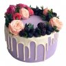 Торт цветы и ягоды №98482