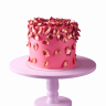 Торт розовый №98408