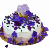 Торт цветы №100475