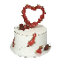 Торт сердце №99464
