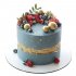 Торт голубой с ягодами №99542