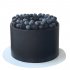 Торт с ягодами черный №99572