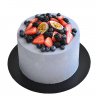 Торт с ягодами и цветами №99573