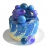 Торт синий с ягодами №99670