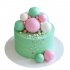 Торт шары зеленый №99594
